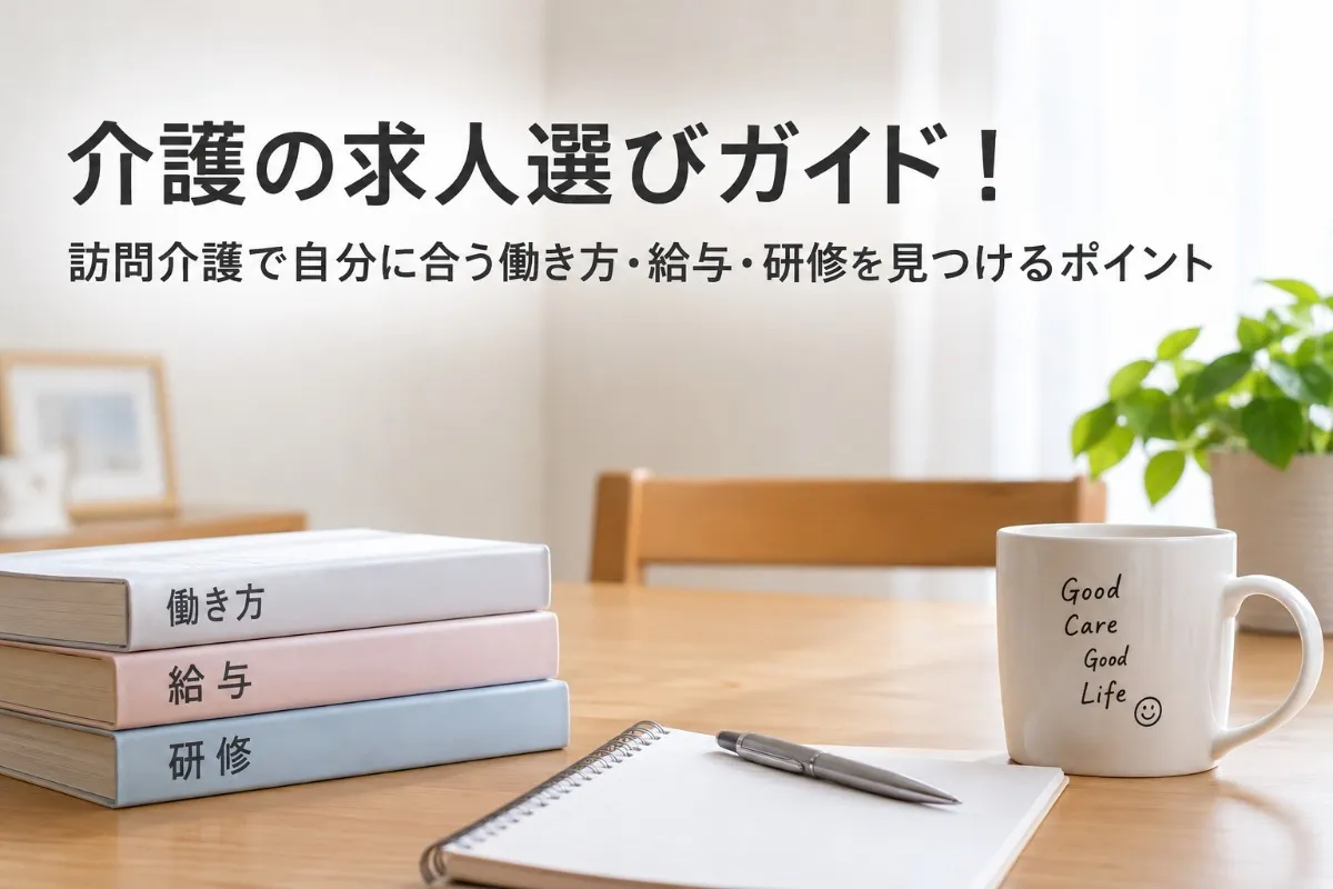 介護の求人選びガイド！訪問介護で自分に合う働き方・給与・研修を見つけるポイント