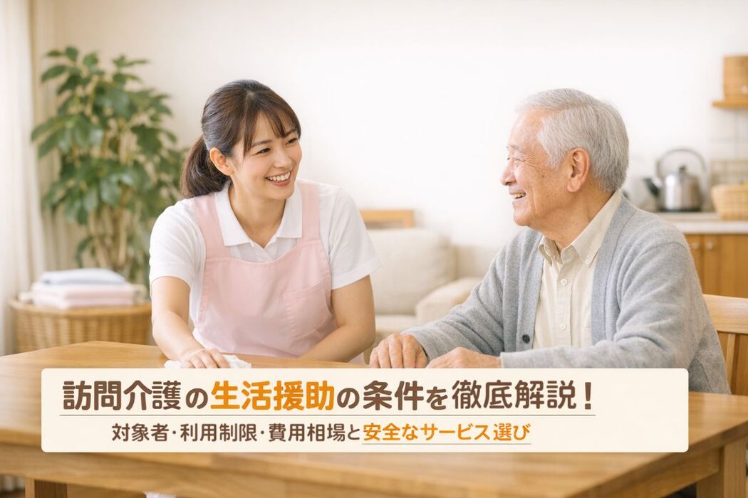 訪問介護の生活援助の条件を徹底解説｜対象者・利用制限・費用相場と安全なサービス選び